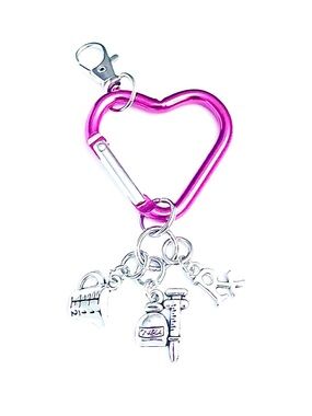 Nurse Heart Keychain RN Gift Medical Keyring Nurse Appreciation Graduation Gift